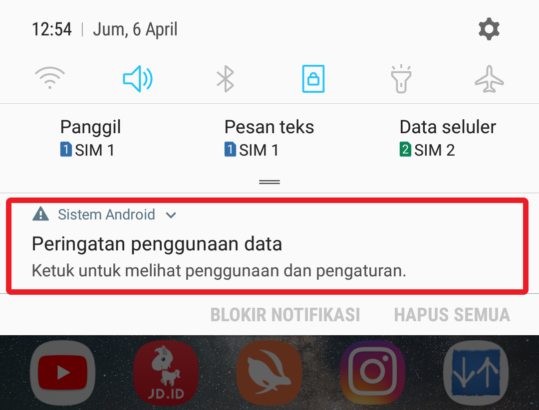 Cara Menghilangkan Peringatan Penggunaan Data Di Samsung