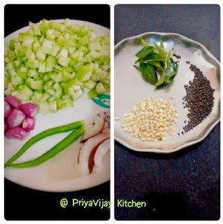 Ridge Gourd Fry - Peerkangai Poriyal - Ridge Gourd Recipes