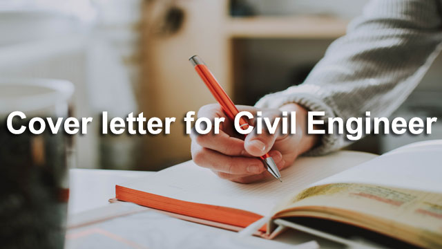 Cover letter for Civil Engineer