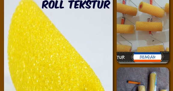 Roll Cat  Tekstur Sponge Kuning  Jual Bahan Cat  Jakarta