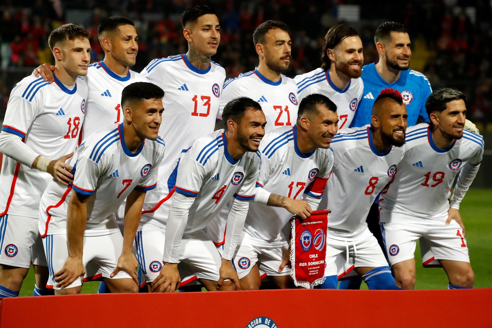 Formación de Chile ante República Dominicana, amistoso disputado el 16 de junio de 2023