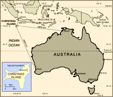 Christmas Island Map