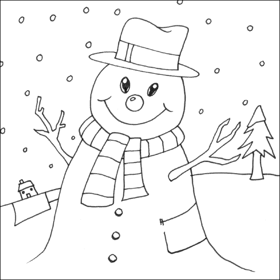 Snowman Coloring Pages