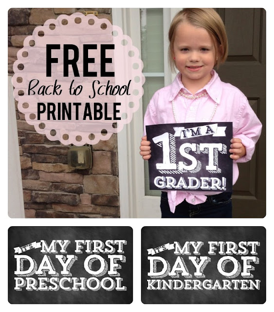 So, here you go.... enjoy these adorable first day of school ...