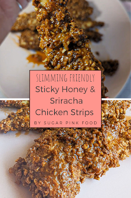 Air Fried Crispy Chicken Strips with Honey & Sriracha Glaze Recipe