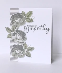 Sunny Studio Stamps: Everything's Rosy Everyday Greetings Sympathy Card by Donna Mikasa