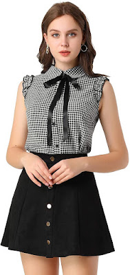 Elegant Cute Blouses With Bow Tie Neck