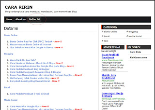 Cara Membuat Halaman Daftar Isi di Blogspot