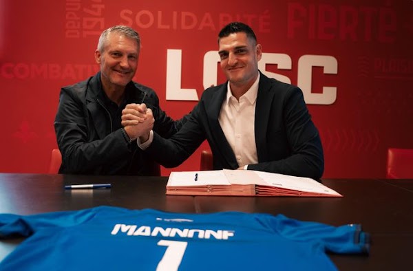 Oficial. Lille, firma Mannone