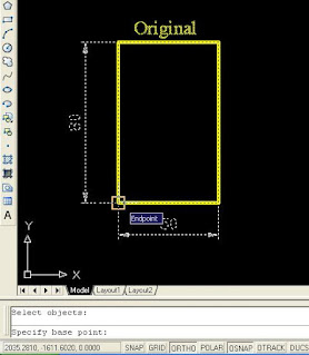 menentukan titik base point scale autocad