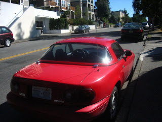 la miata dans laquelle j'ai passé le permis de conduire  américain