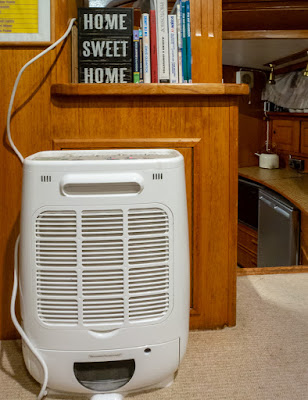 Photo of one of our two dehumidifiers