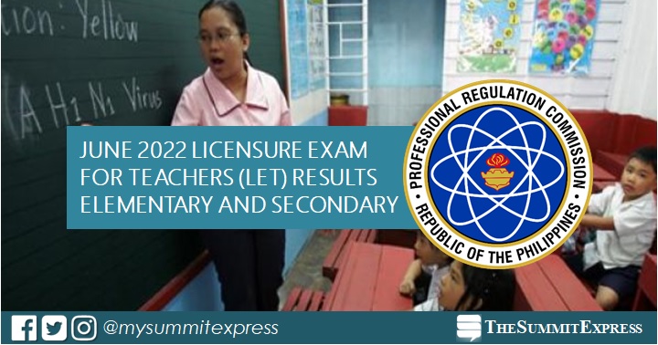 FULL RESULTS: June 2022 LET teachers board exam list of passers, top 10