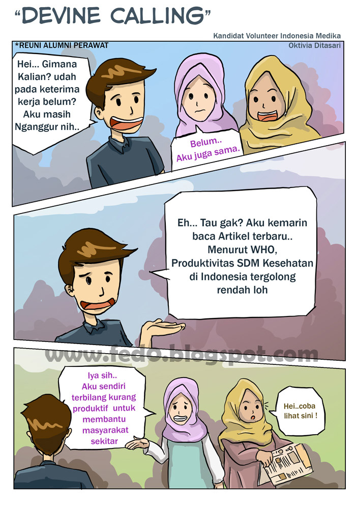 Jasa bikin / buat komik strip komik iklan murah cepat ~ fedo