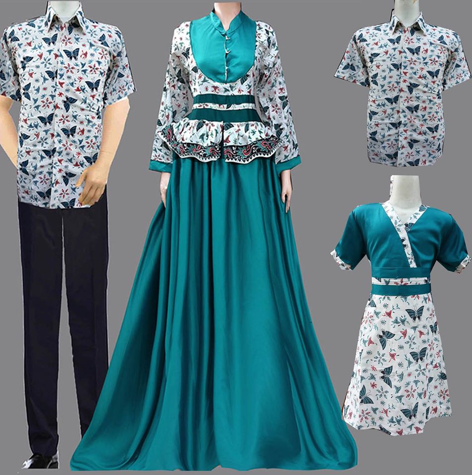 Gambar Desain Baju Batik Dress Panjang  Kerabatdesain