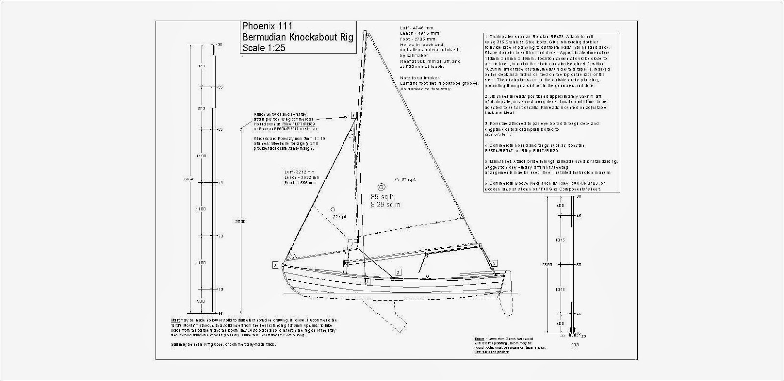 Here is a photo of Paul's experimental Poohduck Skiff rig. The sail