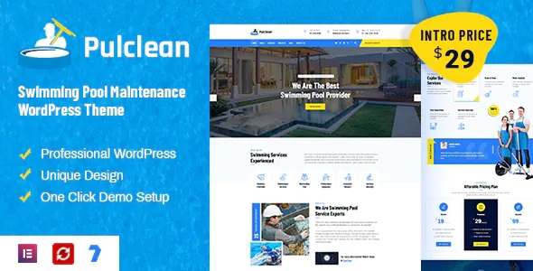 Best Swimming Pool Maintenance WordPress Theme