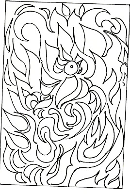 Download Free Coloring Pages: First Firebird.