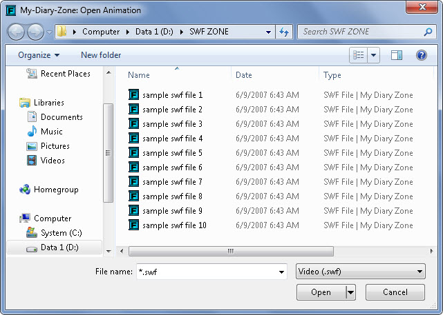 SWF Player Windows 7 and All Windows, Flash Player 64 bit 