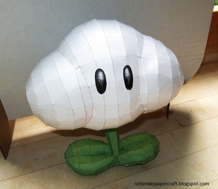 Super Mario Galaxy Papercraft Cloud Flower