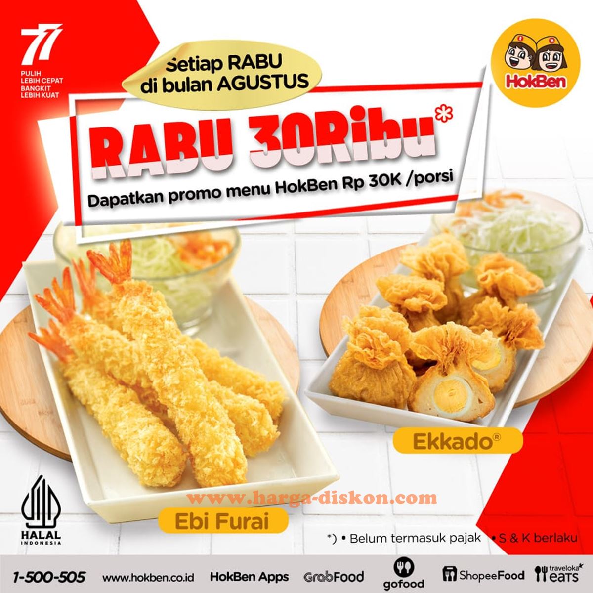 Promo HOKBEN Harga spesial Paket Rabu Rp30.000