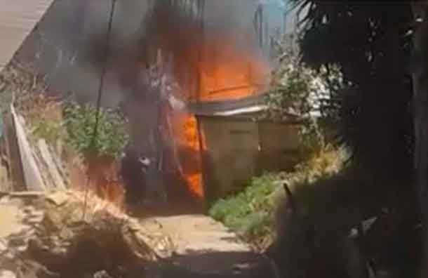 En Goicoechea: Incendio consume dos viviendas en Paso Hondo