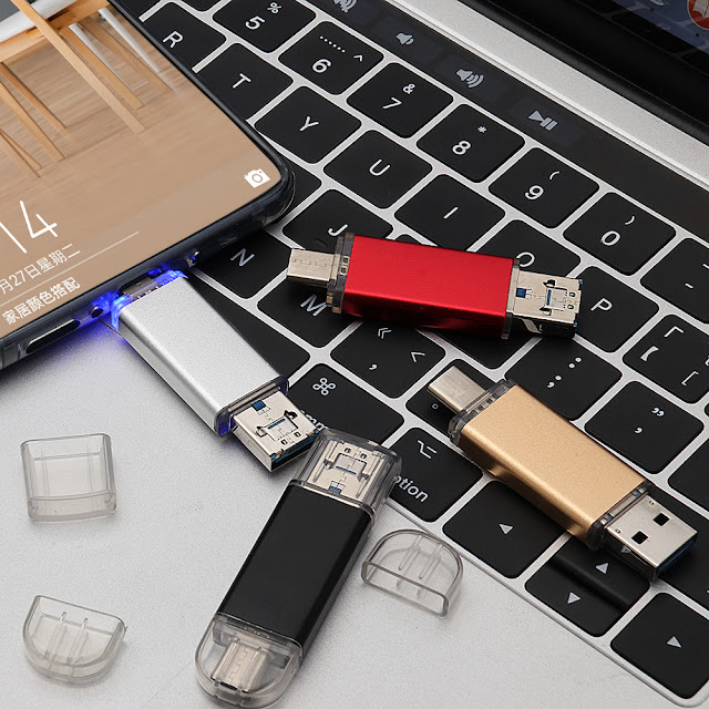 Metal 16GB 32GB 64GB Type-c USB 2.0 Micro USB Flash Drive U Disk for Xiaomi Mobile Phone Tablet PC