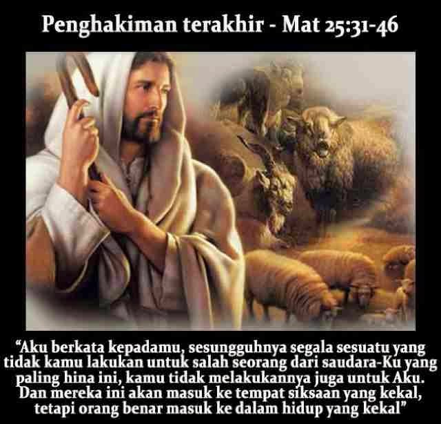 Renungan Harian Senin, 10 Maret 2014 - Matius 25:31-46 