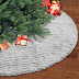 Christmas Decorations | Christmas Tree Skirt Decoration Double Layers Soft Carpet