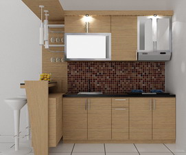 Kitchenset Pelangi Desain  Interior MEJA  BAR  KECIL