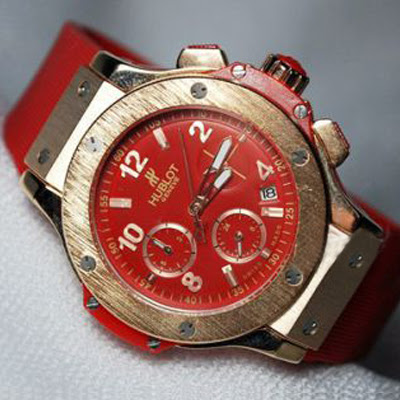 Hublot Big Bang Ladies Edition Red Rubber Gold