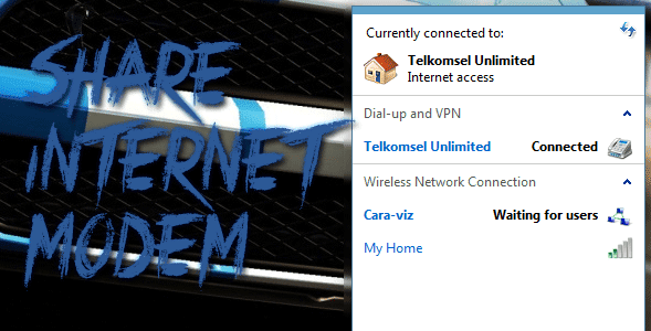 Cara Share Internet Modem Tanpa Software Tambahan