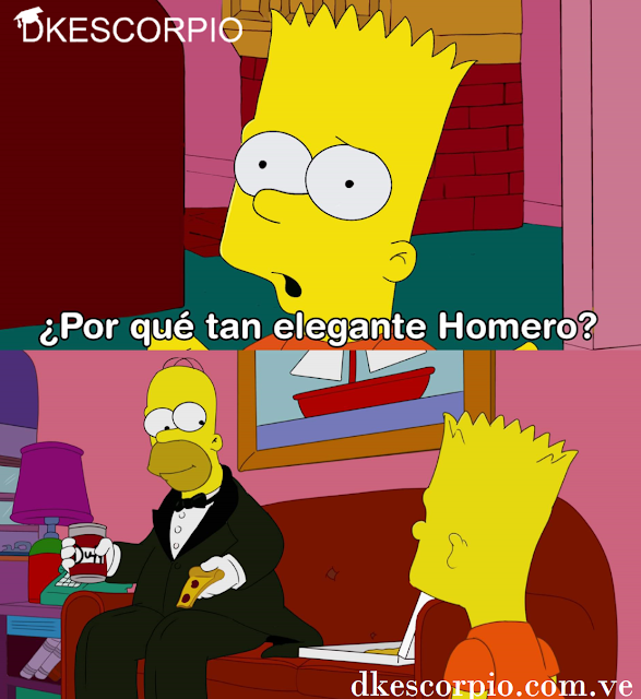 Plantilla del meme: ¿Por qué tan elegante Homero?