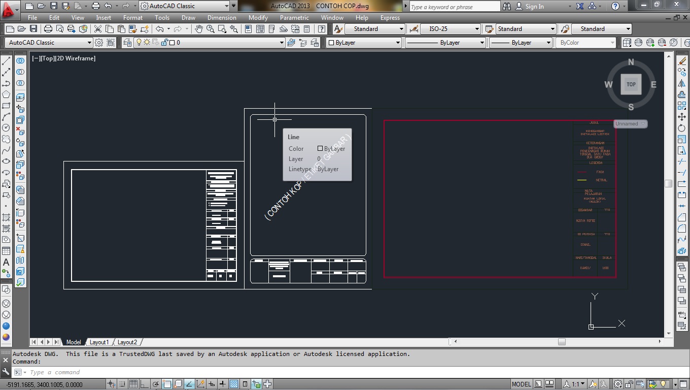 Contoh Cop Atau Format Free Autocad