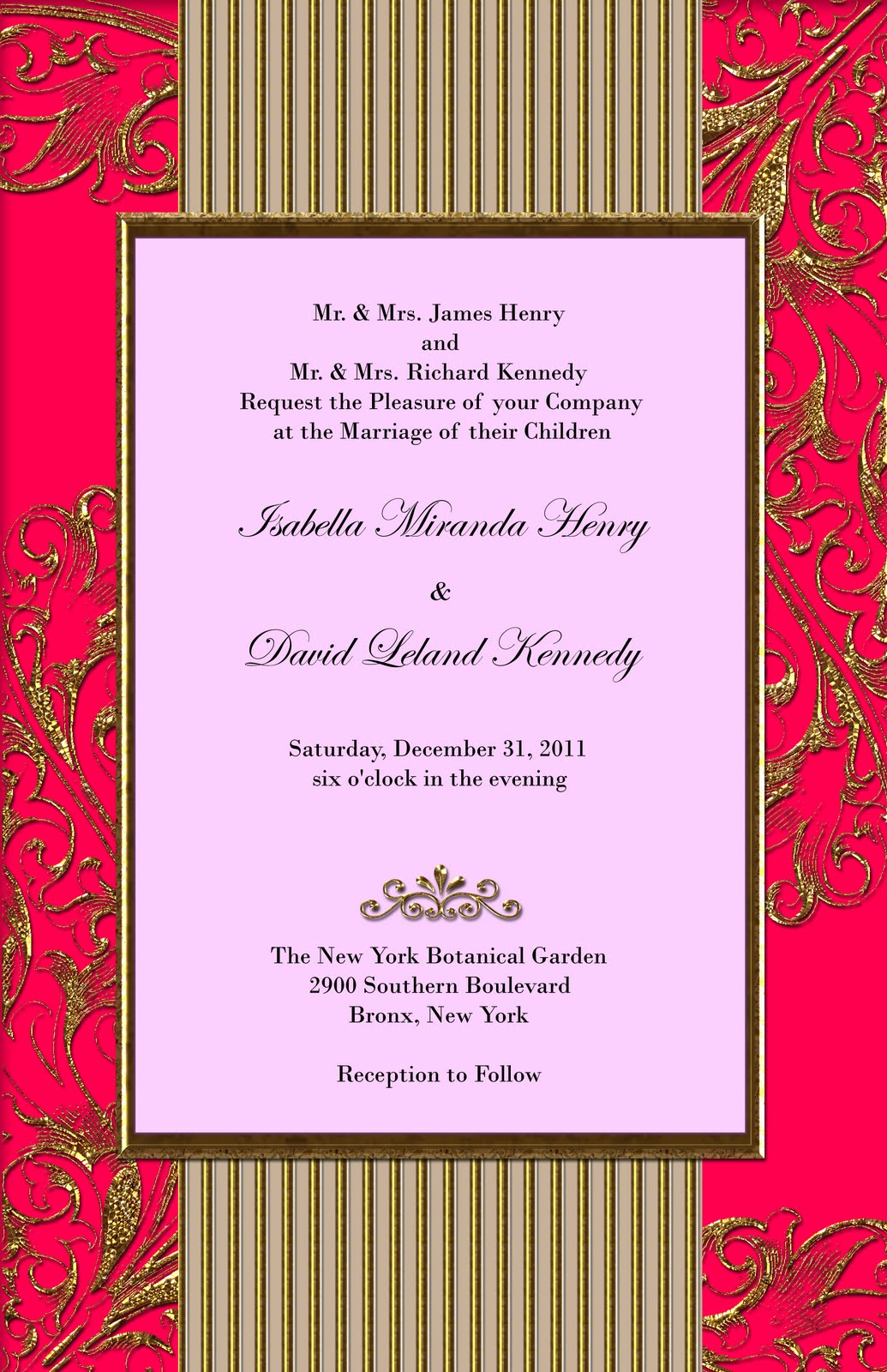 free wedding invitation sample