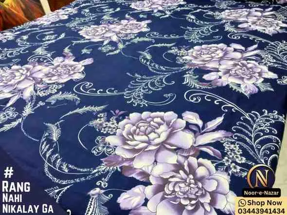 Buy Cotton Satin Bed Sheets Online in Pakistan | D58