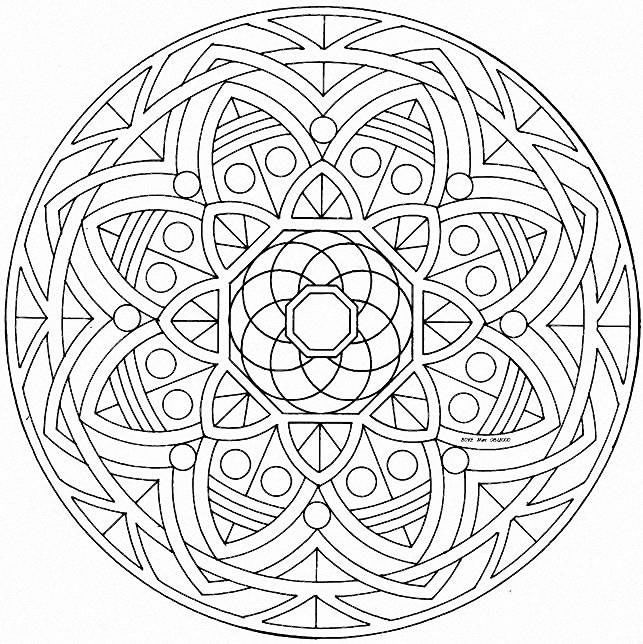 Mandalas Para Pintar: mandalas geometricos