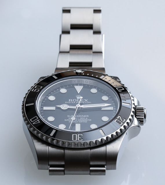 Rolex Submariner 42 mm black dial watch replica 114060