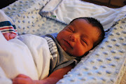 My mom and I went to visit my cousin and her newborn baby boy, AJ!