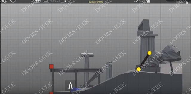 Poly Bridge Level 4-8 Downward Tube walkthrough, solution, cheats, guide