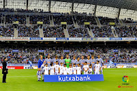 REAL SOCIEDAD DE FÚTBOL DE SAN SEBASTIÁN - Temporada 2017-18 - Zurutuza, Raúl Navas, Diego Llorente, Mikel Oyarzabal, Miguel Ángel Moyà. Illarramendi, Alberto de la Bella, Aritz Elustondo, Canales, Januzaj y William José. REAL SOCIEDAD DE FÚTBOL DE SAN SEBASTIÁN 3 (San José 2 p.p., Mikel Oyarzabal) ATHLETIC CLUB DE BILBAO 1 (Raúl García). 28/04/2018. Campeonato de Liga de 1ª División, jornada 35. San Sebastián, Guipúzcoa, estadio de Anoeta