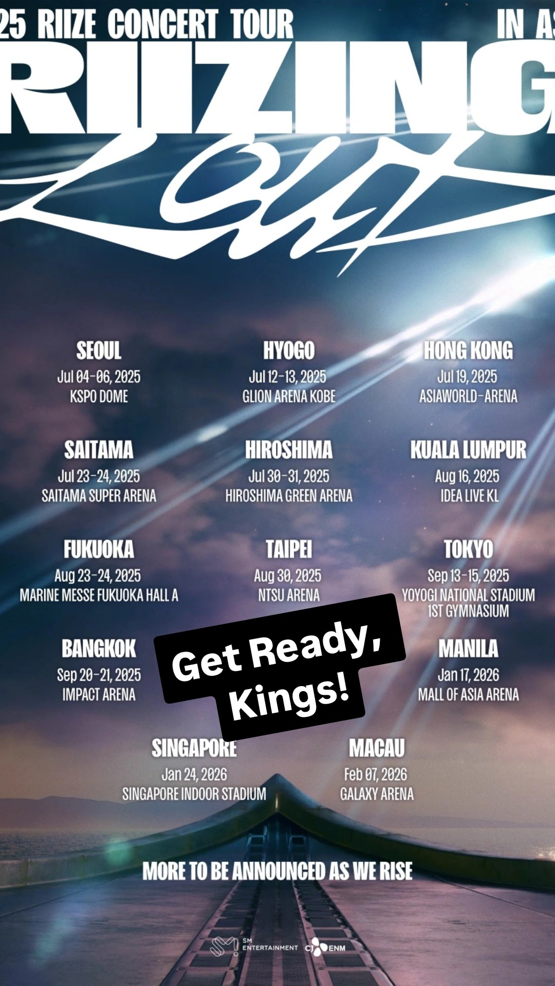 RIIZE Adds Malaysia and Singapore to ‘RIIZING LOUD’ Tour Line-Up