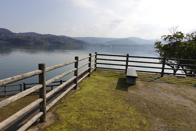 鳥取県東伯郡湯梨浜町下浅 東郷湖羽合臨海公園浅津公園からの眺望