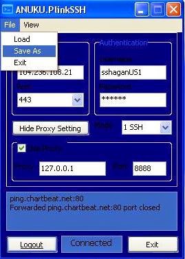 Cara Menyimpan Akun SSH di Plink Portable