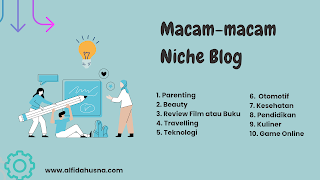 Rekomendasi macam-macam niche blog