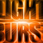 Light burst text