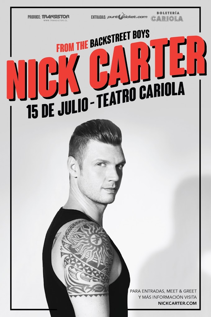 El ex Backstreet Boy, Nick Carter, en Chile