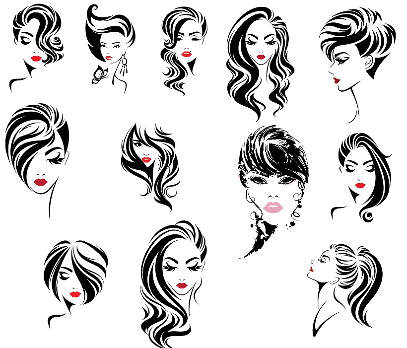 Download digitalfil: Woman Head Face svg,cut files,silhouette ...