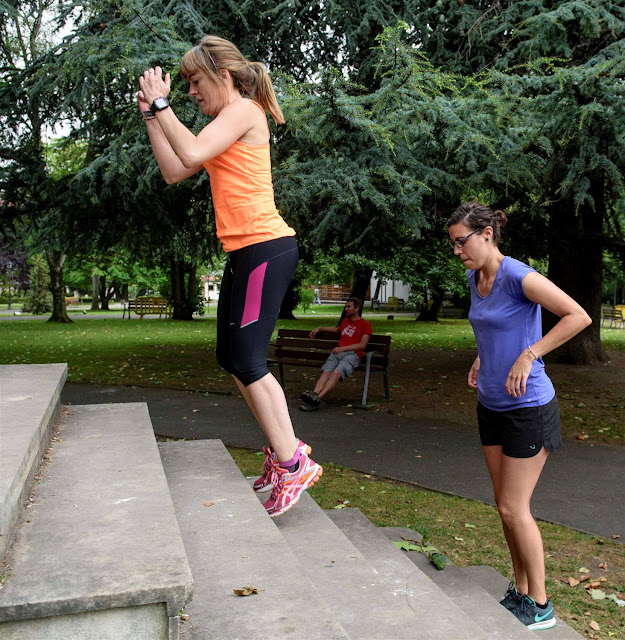 entrenamiento en escaleras