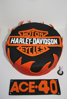 Harley Davidson Cake and Cupcakes